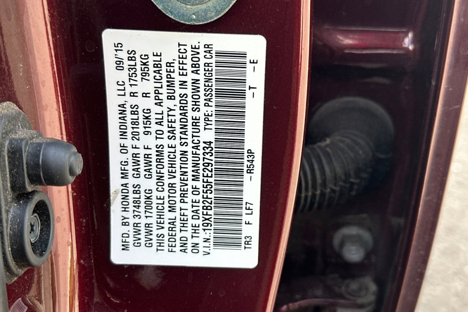 2015 Honda Civic LX
