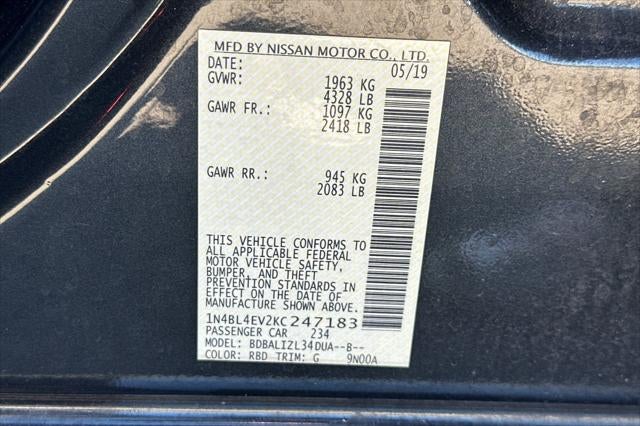 2019 Nissan Altima 2.5 SL