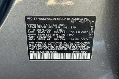 2024 Volkswagen Atlas Cross Sport 2.0T SE w/Technology