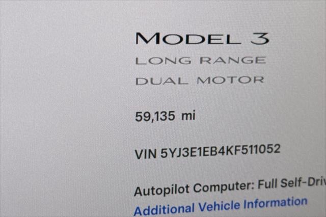 2019 Tesla Model 3 Long Range
