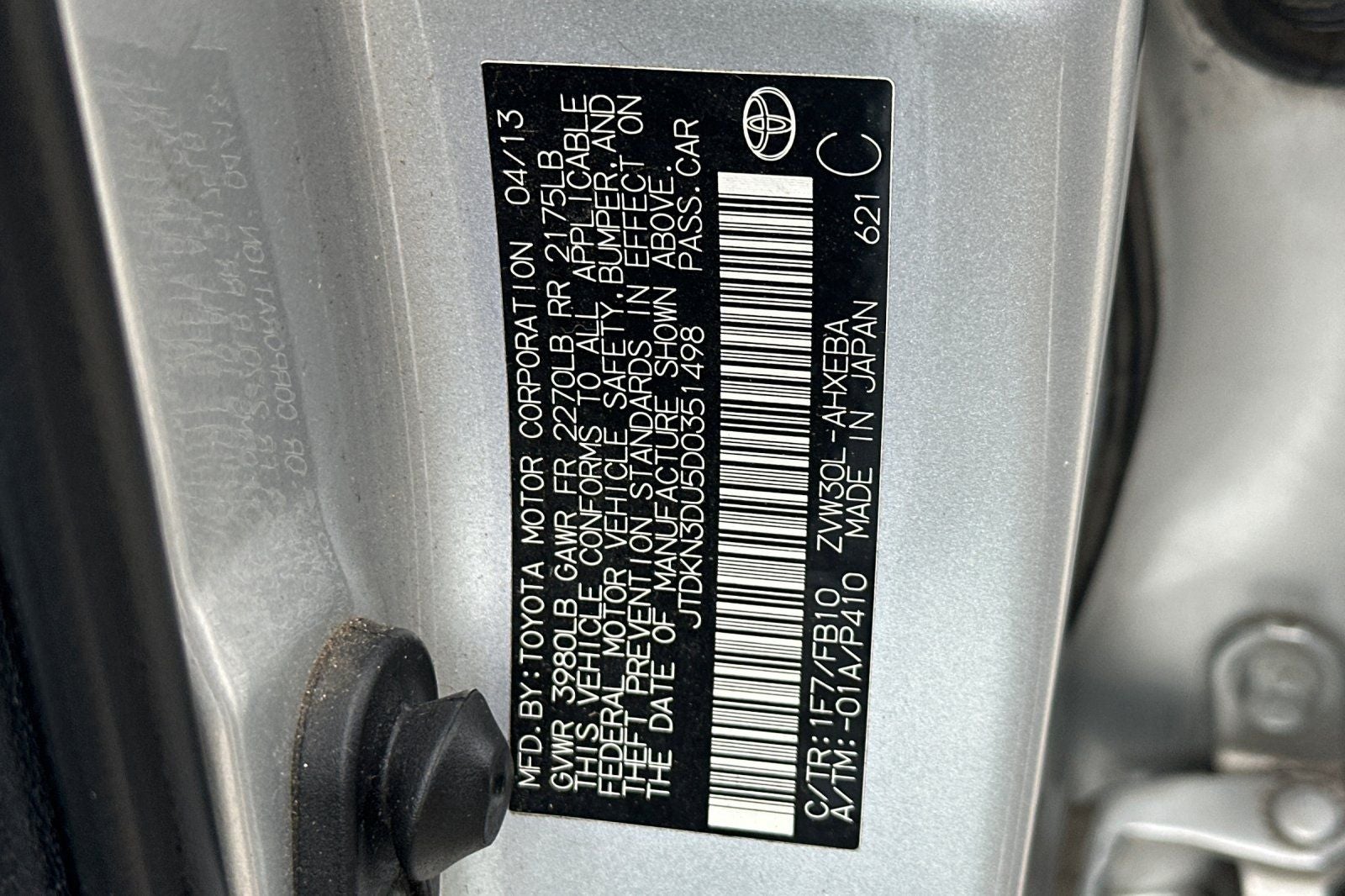 2013 Toyota Prius Two