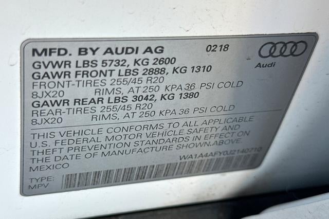 2018 Audi SQ5 3.0T Premium Plus