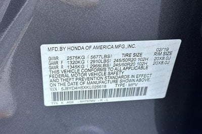 2019 Acura MDX Tech Pkg