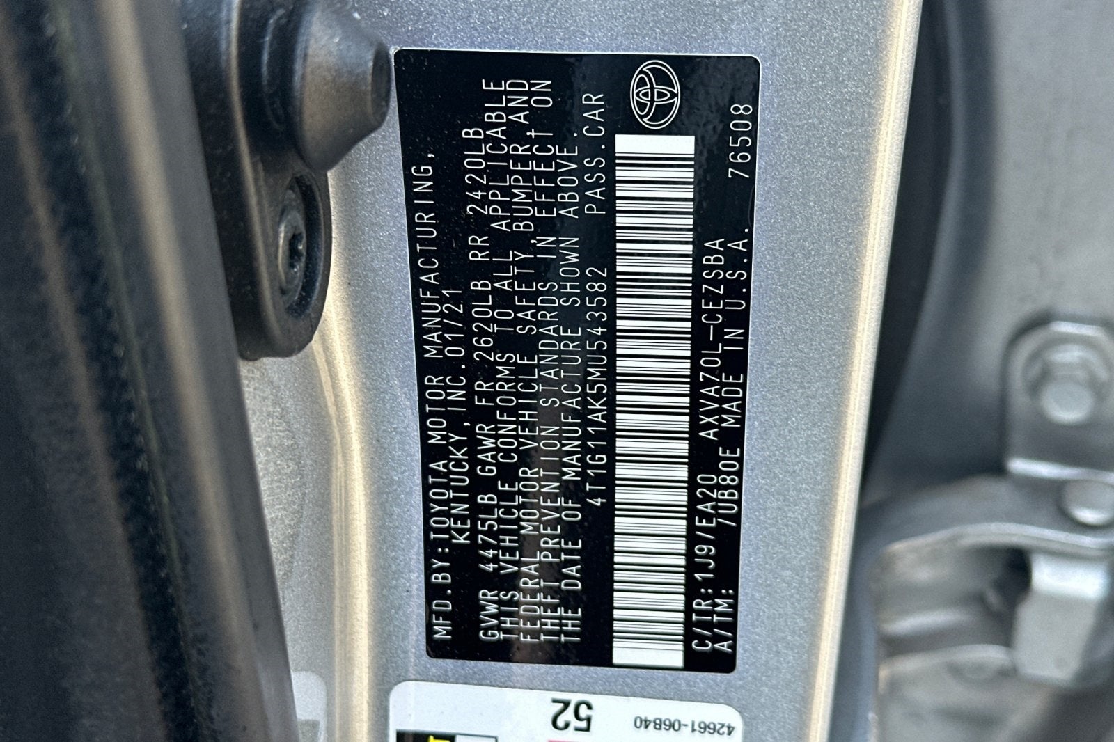 2021 Toyota Camry SE