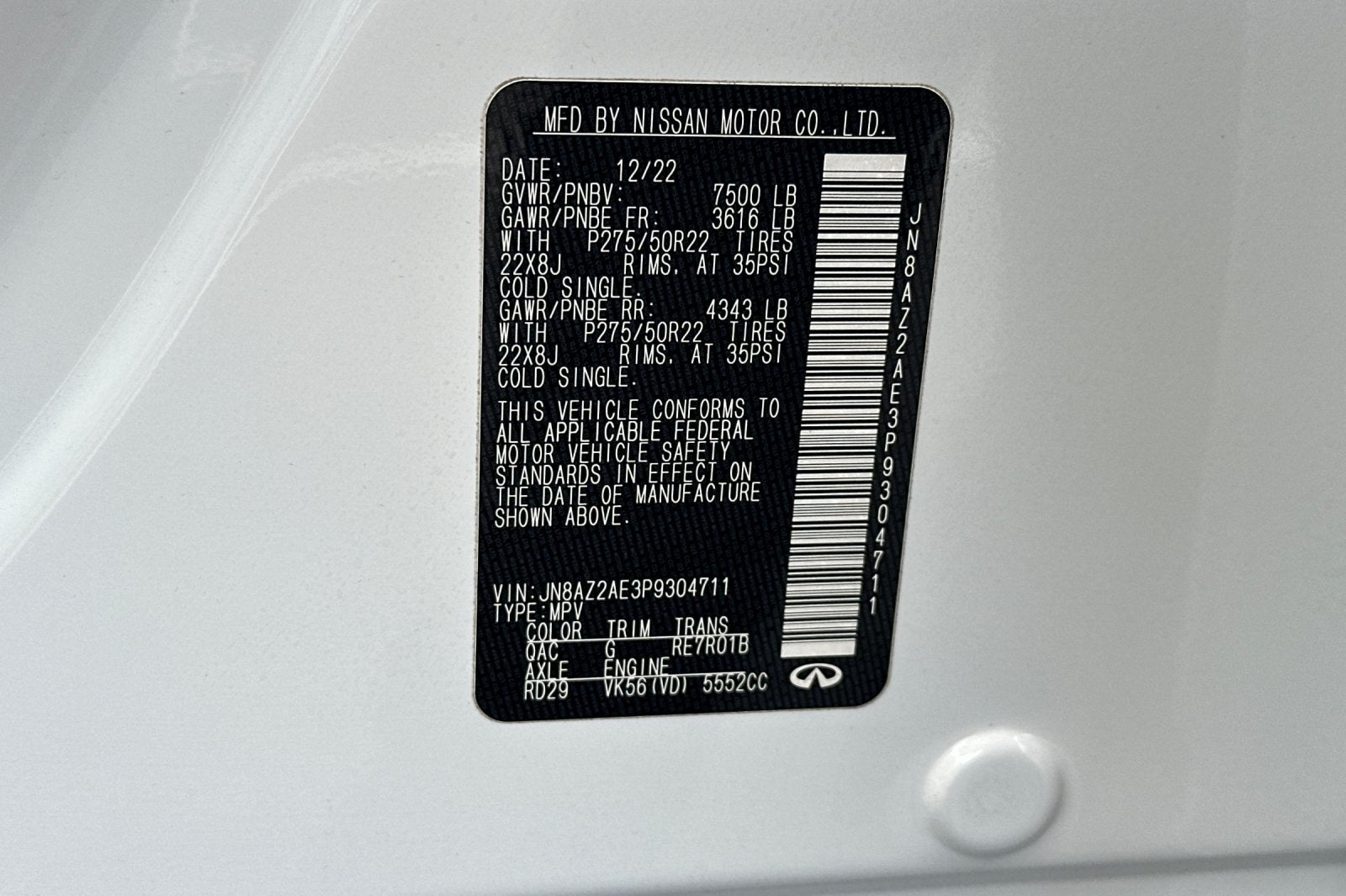 2023 INFINITI QX80 Premium Select