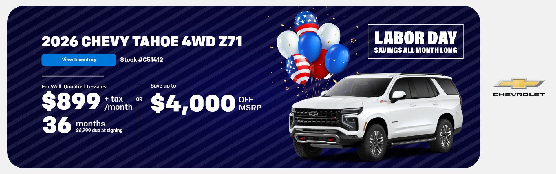 2026 Chevrolet Tahoe 4WD Z71