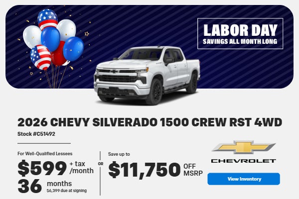 2026 Chevrolet Silverado 1500 Crew RST 4WD