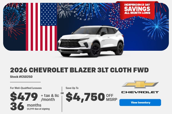2026 Chevrolet Blazer 3LT Cloth FWD