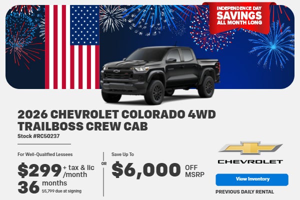 2026 Chevrolet Colorado 4WD Trailboss Crew Cab