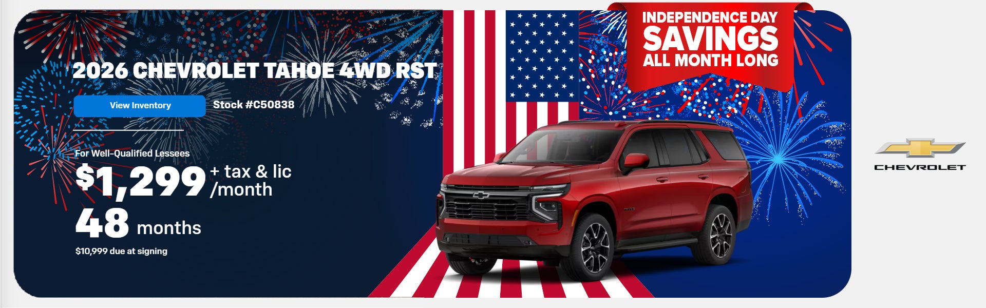 2026 Chevrolet Tahoe 4WD RST