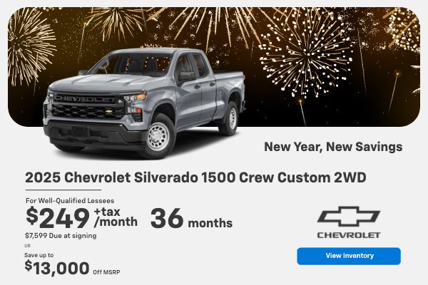 2025 Silverado 1500 Crew Custom 2WD