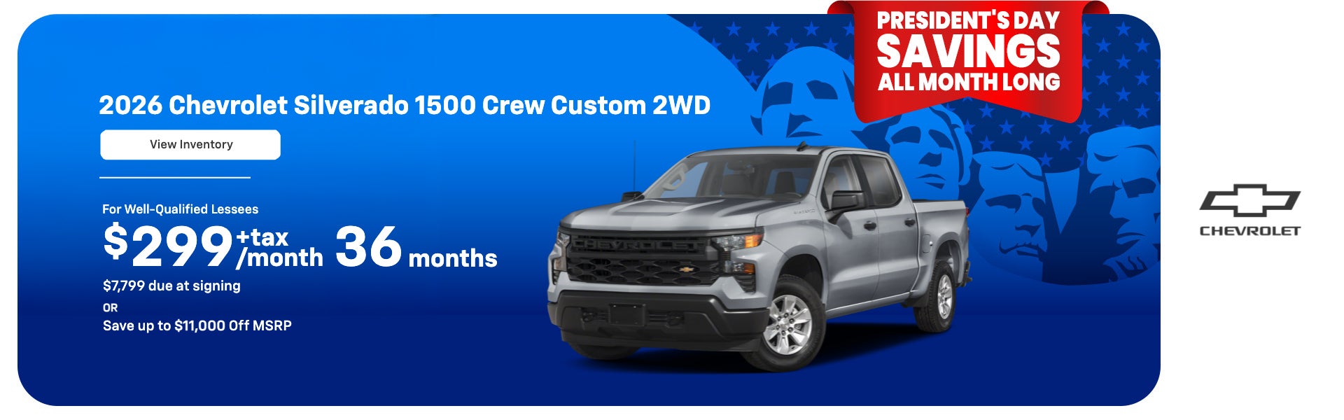 2026 Silverado 1500 Crew Custom 2WD