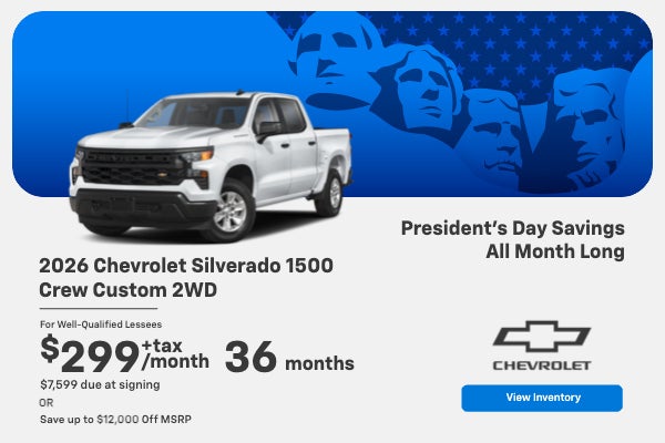 2026 Silverado 1500 Crew Custom 2WD