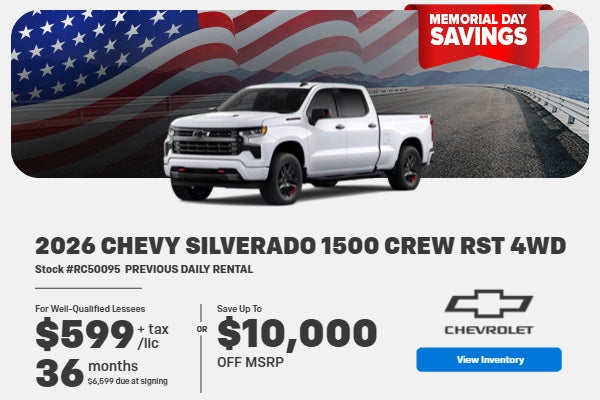 2026 Chevrolet Silverado 1500 Crew RST 4WD