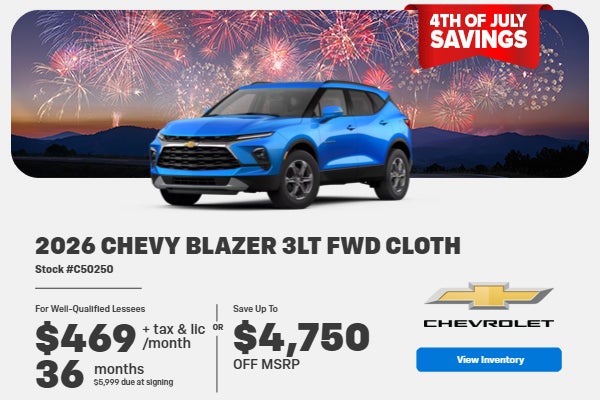 2026 Chevrolet Blazer 3LT Cloth FWD