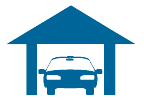 Single car parking in parking at home