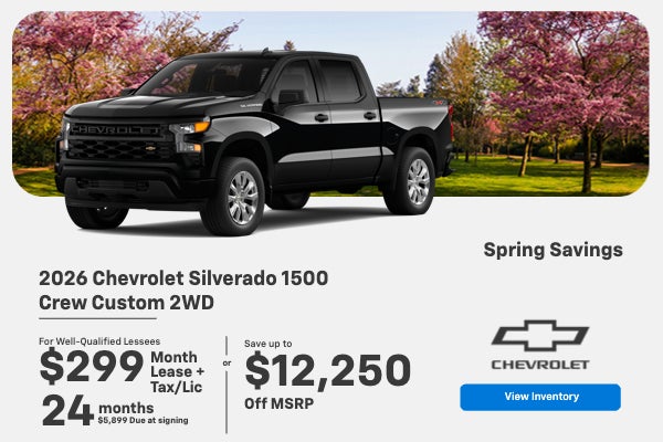 2026 Chevrolet Silverado 1500 Crew Custom 2WD